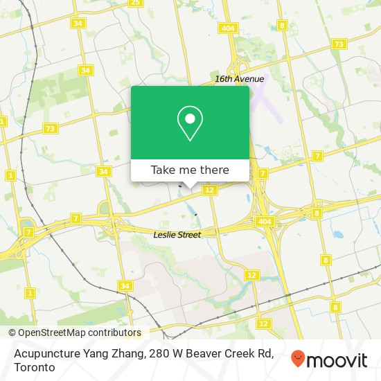 Acupuncture Yang Zhang, 280 W Beaver Creek Rd map