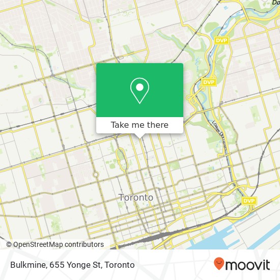 Bulkmine, 655 Yonge St map