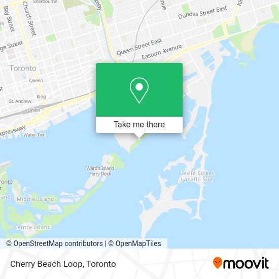 Cherry Beach Loop map
