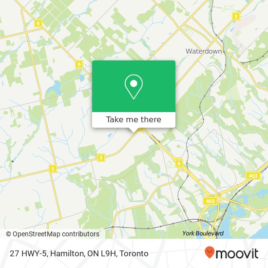 27 HWY-5, Hamilton, ON L9H map