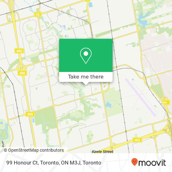 99 Honour Ct, Toronto, ON M3J map