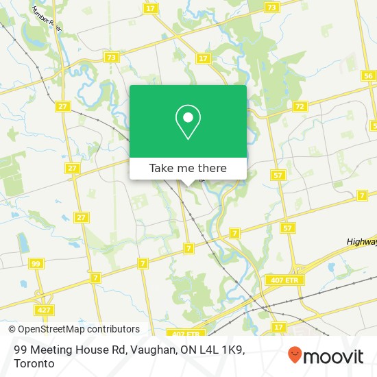 99 Meeting House Rd, Vaughan, ON L4L 1K9 map