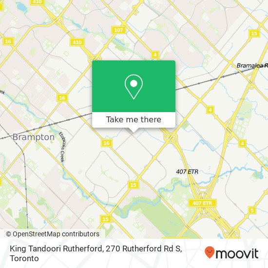 King Tandoori Rutherford, 270 Rutherford Rd S map