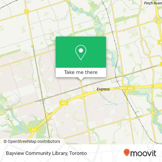 Bayview Community Library map