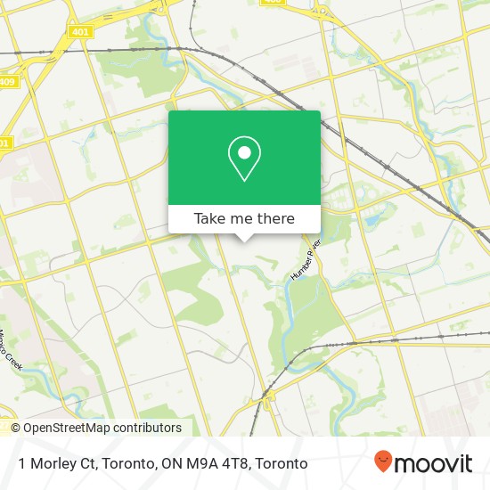 1 Morley Ct, Toronto, ON M9A 4T8 map