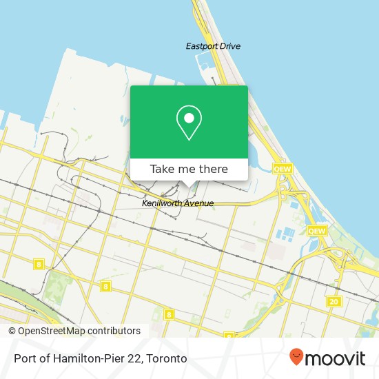 Port of Hamilton-Pier 22 map