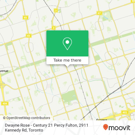Dwayne Rose - Century 21 Percy Fulton, 2911 Kennedy Rd map