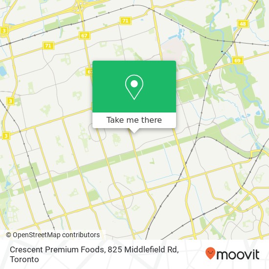 Crescent Premium Foods, 825 Middlefield Rd map