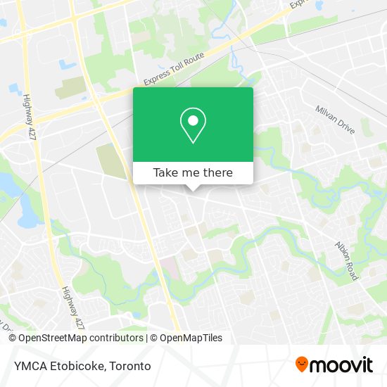YMCA Etobicoke map