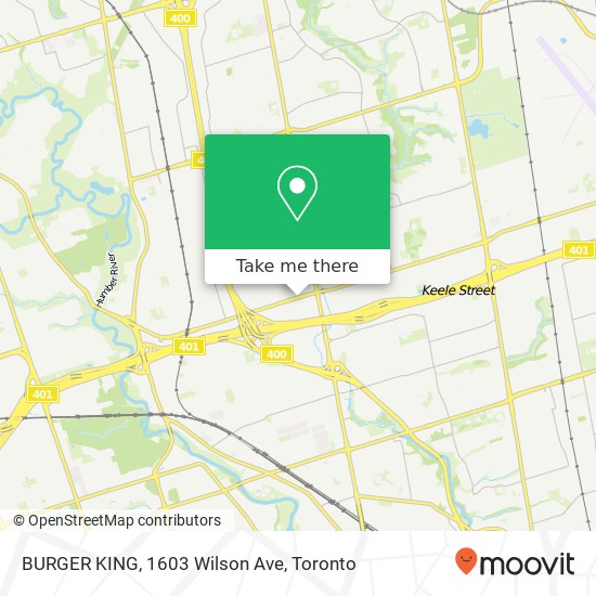 BURGER KING, 1603 Wilson Ave map