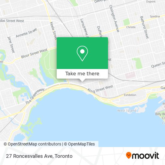 27 Roncesvalles Ave map