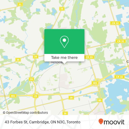 43 Forbes St, Cambridge, ON N3C map