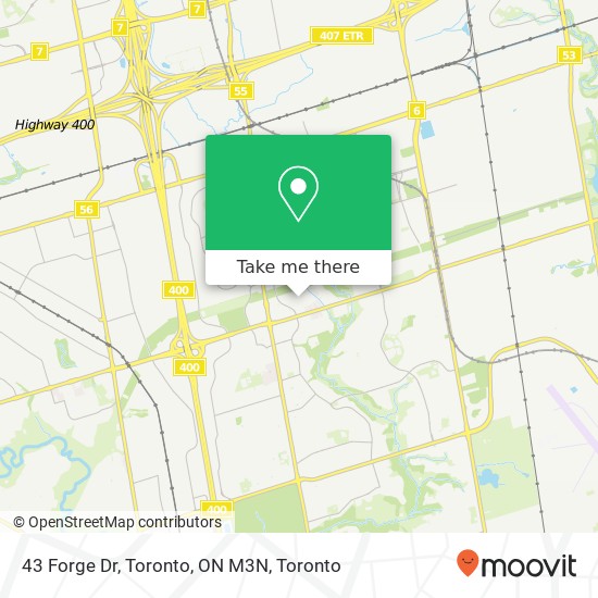 43 Forge Dr, Toronto, ON M3N map