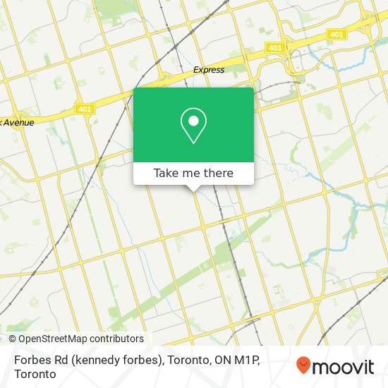 Forbes Rd (kennedy forbes), Toronto, ON M1P map