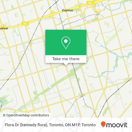 Flora Dr (kennedy flora), Toronto, ON M1P map