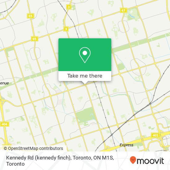 Kennedy Rd (kennedy finch), Toronto, ON M1S map