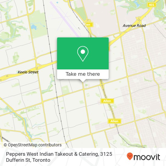 Peppers West Indian Takeout & Catering, 3125 Dufferin St map