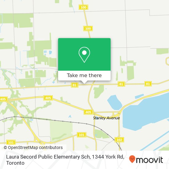 Laura Secord Public Elementary Sch, 1344 York Rd map