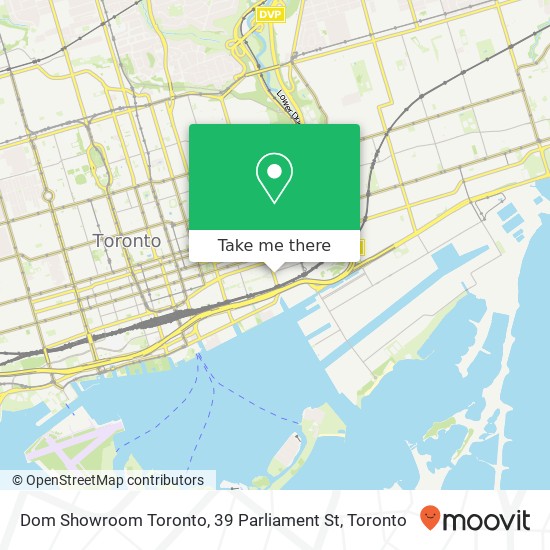 Dom Showroom Toronto, 39 Parliament St map