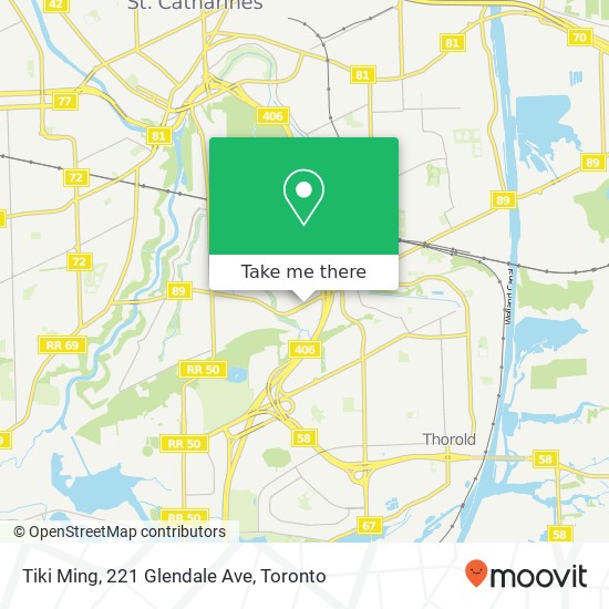 Tiki Ming, 221 Glendale Ave map