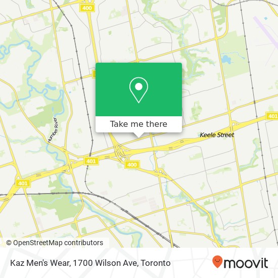 Kaz Men's Wear, 1700 Wilson Ave map