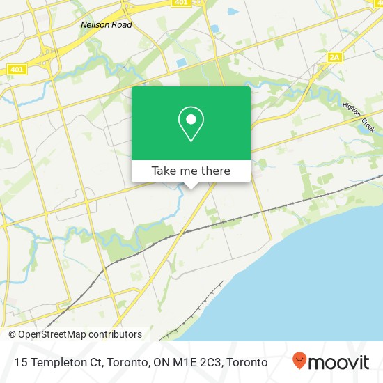 15 Templeton Ct, Toronto, ON M1E 2C3 map