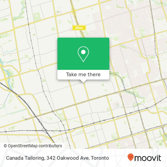 Canada Tailoring, 342 Oakwood Ave map