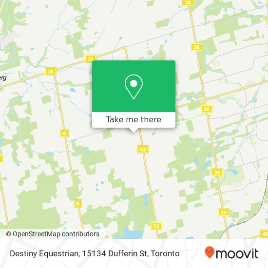 Destiny Equestrian, 15134 Dufferin St map