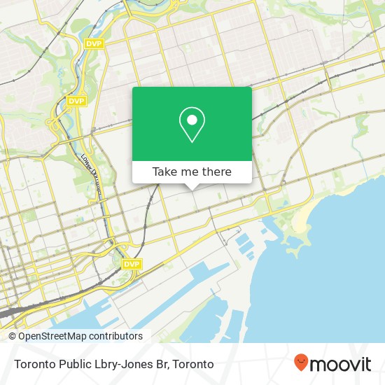Toronto Public Lbry-Jones Br map