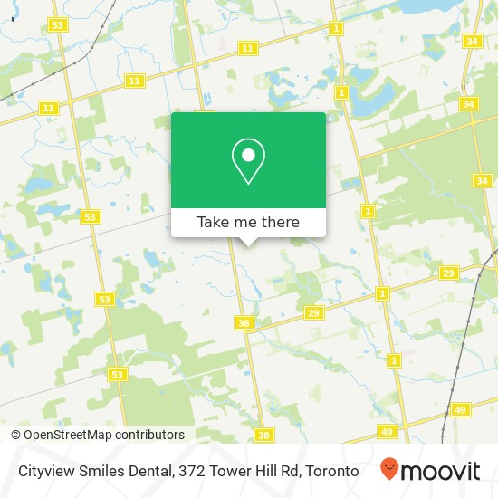 Cityview Smiles Dental, 372 Tower Hill Rd map