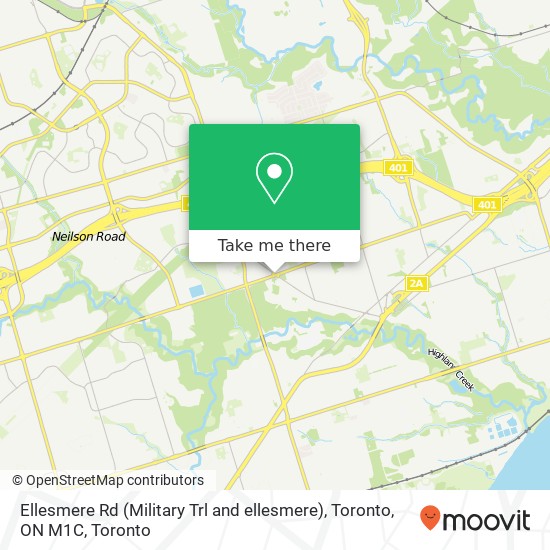 Ellesmere Rd (Military Trl and ellesmere), Toronto, ON M1C map