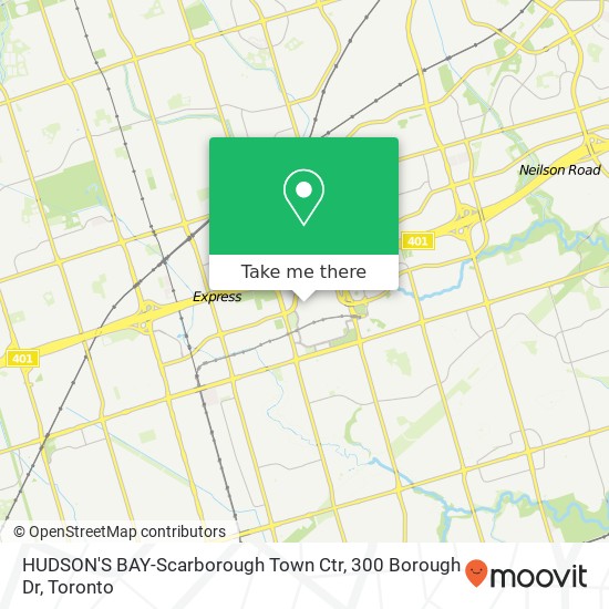 HUDSON'S BAY-Scarborough Town Ctr, 300 Borough Dr plan