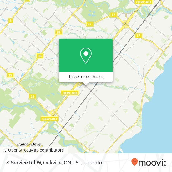 S Service Rd W, Oakville, ON L6L map