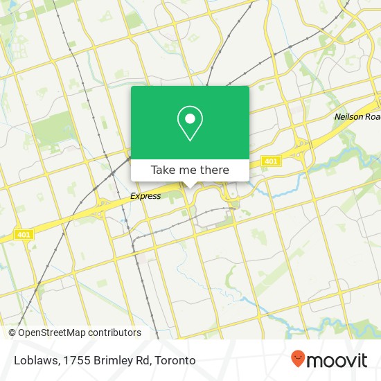 Loblaws, 1755 Brimley Rd plan