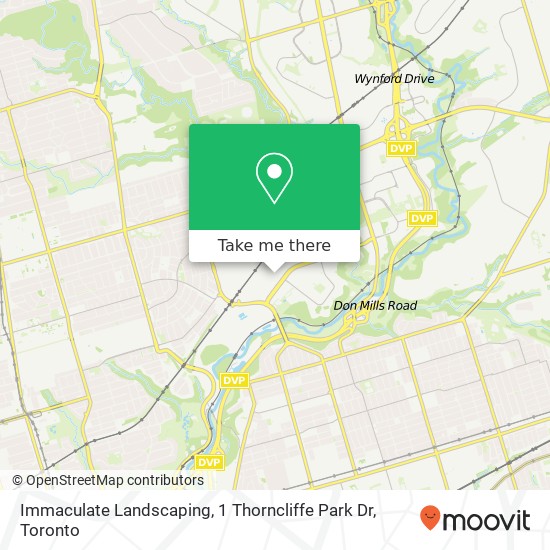 Immaculate Landscaping, 1 Thorncliffe Park Dr map