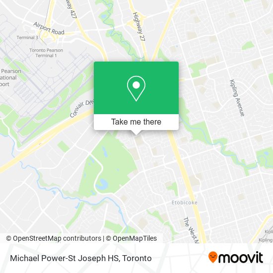 Michael Power-St Joseph HS map
