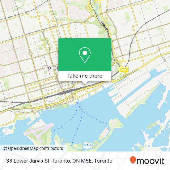 38 Lower Jarvis St, Toronto, ON M5E map