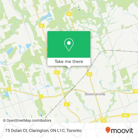 75 Dolan Ct, Clarington, ON L1C map