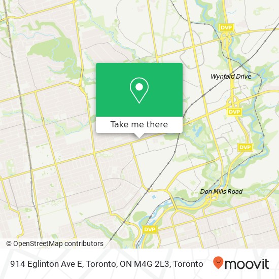 914 Eglinton Ave E, Toronto, ON M4G 2L3 map