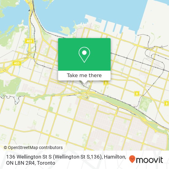 136 Wellington St S (Wellington St S,136), Hamilton, ON L8N 2R4 map