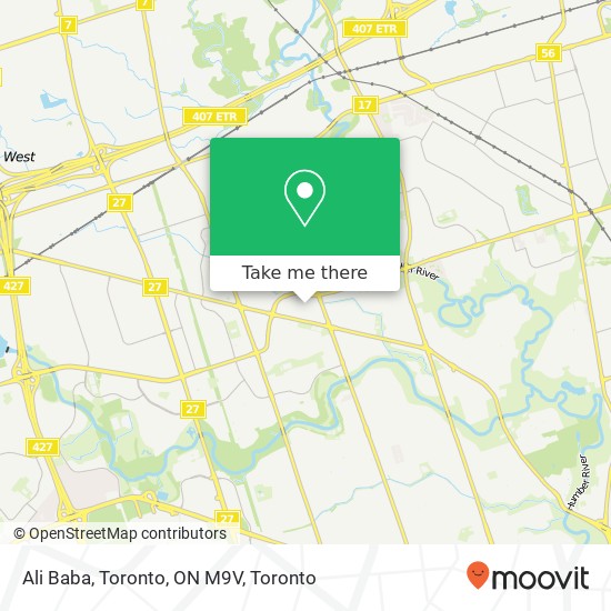 Ali Baba, Toronto, ON M9V map