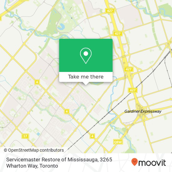 Servicemaster Restore of Mississauga, 3265 Wharton Way map