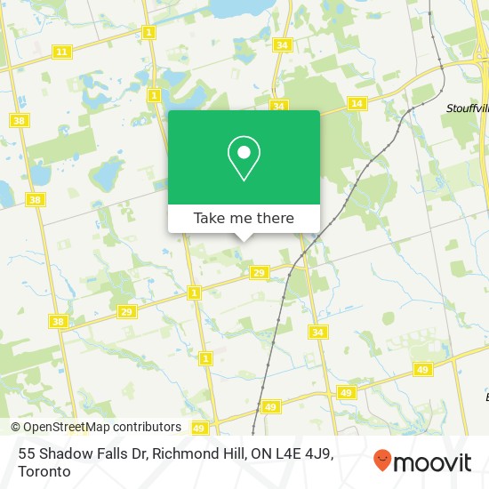 55 Shadow Falls Dr, Richmond Hill, ON L4E 4J9 plan