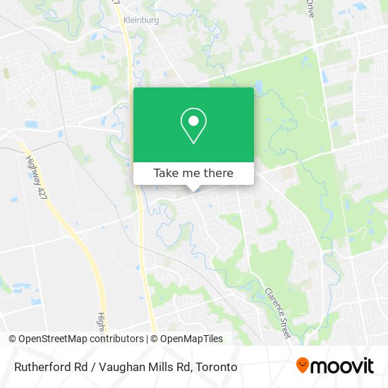 Rutherford Rd / Vaughan Mills Rd map