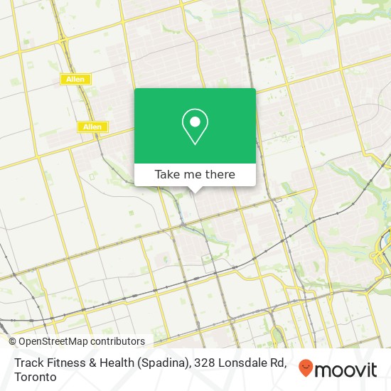 Track Fitness & Health (Spadina), 328 Lonsdale Rd map
