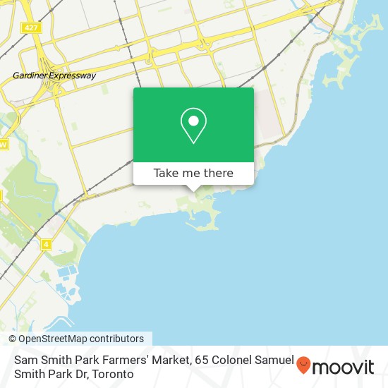 Sam Smith Park Farmers' Market, 65 Colonel Samuel Smith Park Dr map