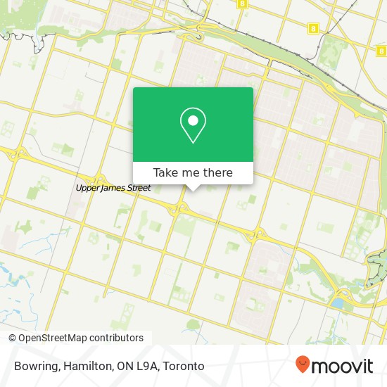 Bowring, Hamilton, ON L9A map