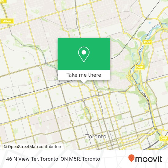 46 N View Ter, Toronto, ON M5R plan