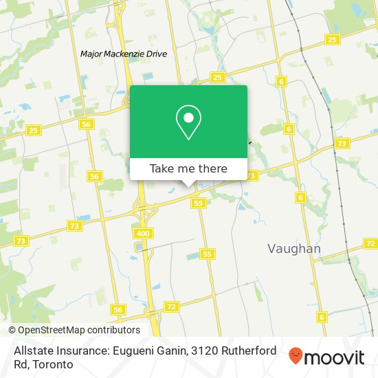 Allstate Insurance: Eugueni Ganin, 3120 Rutherford Rd map