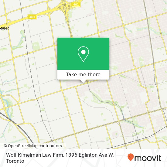 Wolf Kimelman Law Firm, 1396 Eglinton Ave W plan